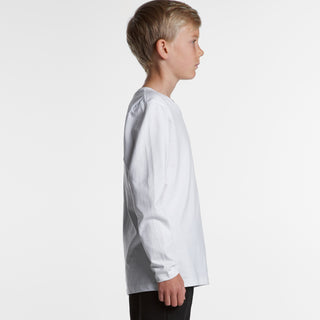 AS Colour Youth Staple L/S Tee (White)