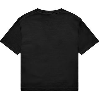 Comfort Colors 3023CL Boxy Cropped Black - Back View | color:Black|view:back