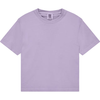 Comfort Colors 3023CL Boxy Cropped Orchid - Front View | color:Orchid|view:front