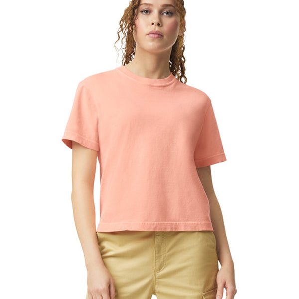 Comfort Colors 3023CL Boxy Cropped T-Shirt (Peachy)