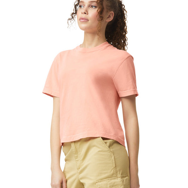Comfort Colors 3023CL Boxy Cropped T-Shirt (Peachy)