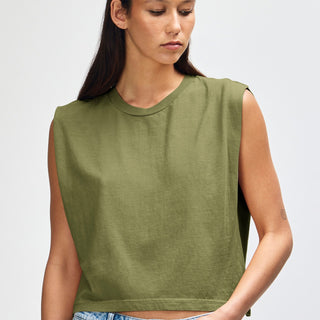 American Apparel 307GD Muscle T-Shirt (Faded Army)