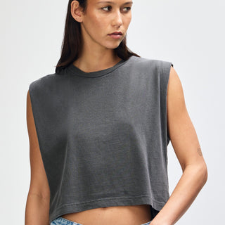 American Apparel 307GD Muscle T-Shirt (Faded Black)