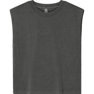 American Apparel 307GD Muscle Faded Black - Front View | color:Faded Black|view:front