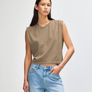 American Apparel 307GD Muscle T-Shirt (Faded Brown)