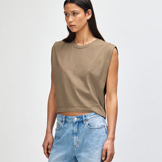 American Apparel 307GD Muscle T-Shirt (Faded Brown)