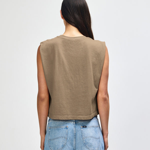 American Apparel 307GD Muscle T-Shirt (Faded Brown)