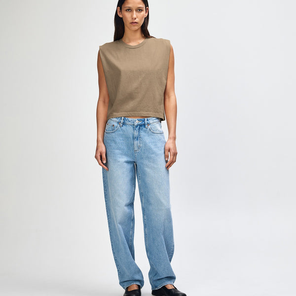 American Apparel 307GD Muscle T-Shirt (Faded Brown)