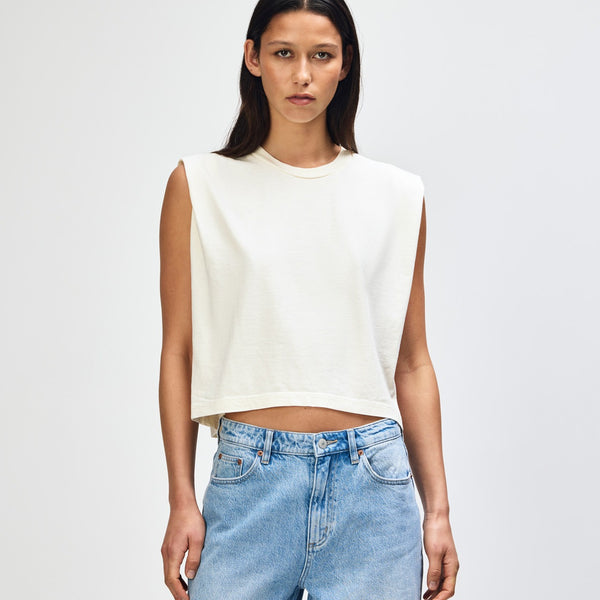 American Apparel 307GD Muscle T-Shirt (Faded Cream)