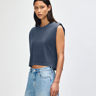 American Apparel 307GD Muscle T-Shirt (Faded Navy)