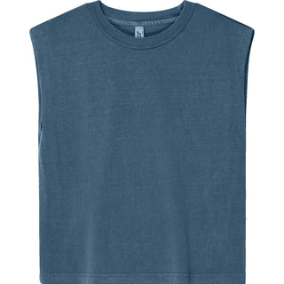 American Apparel 307GD Muscle Faded Navy - Front View | color:Faded Navy|view:front