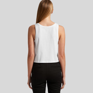 AS Colour Womens Crop Singlet (White)