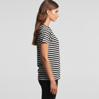 AS Colour Womens Maple Stripe Tee (Black/White)