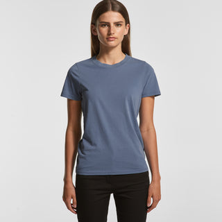 AS Colour Womens Maple Faded Tee (Faded Blue)