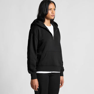 AS Colour Womens Relax Half Zip Hood (Black)