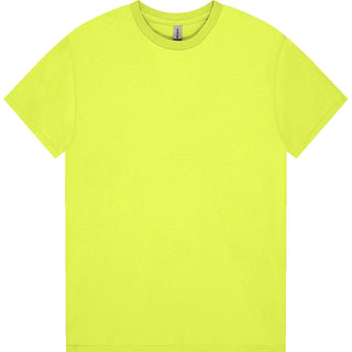 Gildan Heavy Cotton 5000B Safety Green - Front View | color:Safety Green|view:front