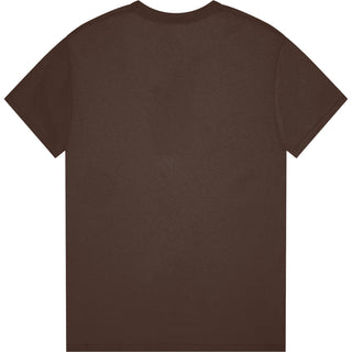 Gildan Heavy Cotton 5000 Dark Chocolate - Back View | color:Dark Chocolate|view:back