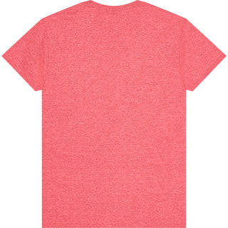 Gildan Heavy Cotton 5000 Heather Red - Back View | color:Heather Red|view:back