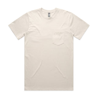 AS Colour Mens Classic Pocket Tee (Bone)