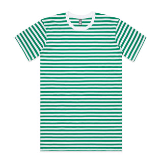 AS Colour Mens Staple Stripe Tee (White/Green)