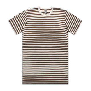 AS Colour Mens Staple Stripe Tee (Natural/Walnut)