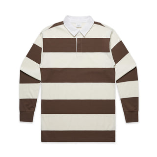 AS Colour Mens Rugby Stripe Jersey (Natural/Walnut)