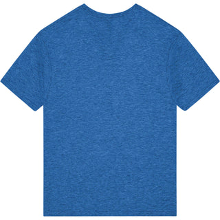 Gildan Softstyle 64000 Heather Royal - Back View | color:Heather Royal|view:back