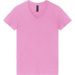 Gildan Softstyle 64V00L Azalea - Front View | color:Azalea|view:front