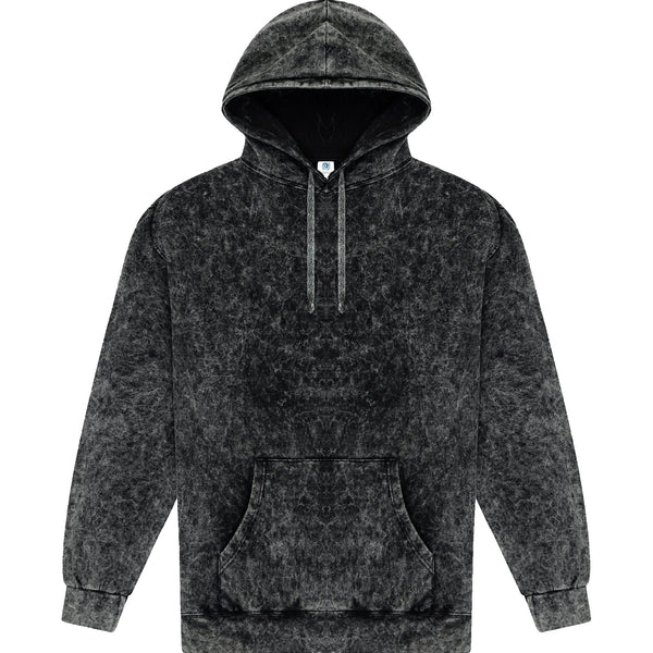 8300 Colortone Mineral Wash Pullover Hoodie (Black)