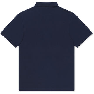 Gildan Hammer 85800 Pique Navy - Back View | color:Navy|view:back