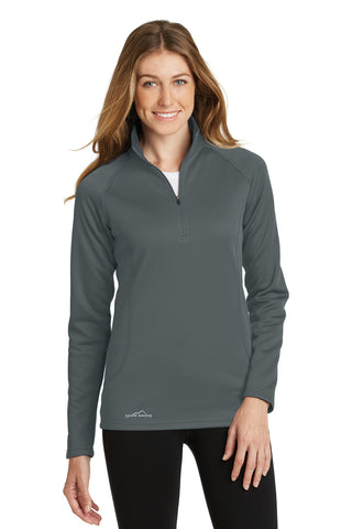 Eddie Bauer Ladies Smooth Fleece 1/2-Zip (Iron Gate)