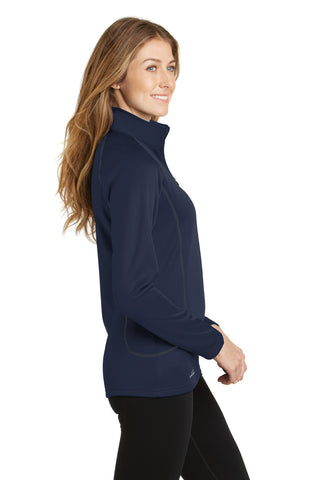 Eddie Bauer Ladies Smooth Fleece 1/2-Zip (River Blue Navy)