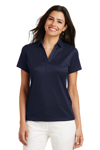 Port Authority Ladies Performance Fine Jacquard Polo (True Navy)