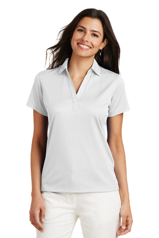 Port Authority Ladies Performance Fine Jacquard Polo (White)