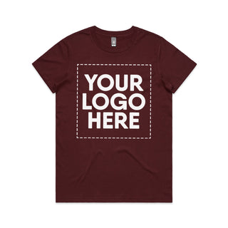 AS Colour Womens Maple Tee (Burgundy)