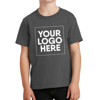 Port & Company Youth Core Cotton Tee (Charcoal)