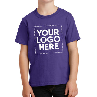 Port & Company Youth Core Cotton Tee (Purple)