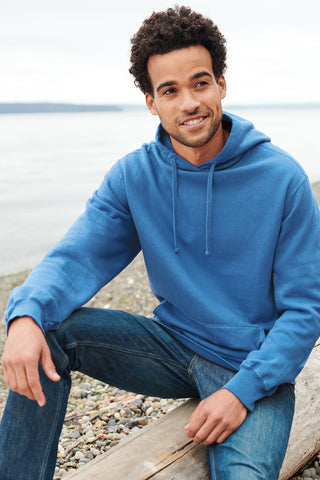 Port & Company Beach Wash Garment-Dyed Pullover Hooded Sweatshirt (Peacock)