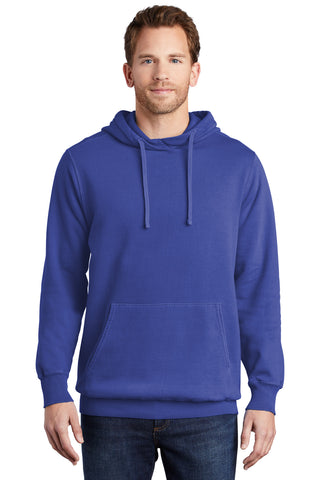 Port & Company Beach Wash Garment-Dyed Pullover Hooded Sweatshirt (Blue Iris)