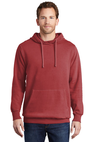 Port & Company Beach Wash Garment-Dyed Pullover Hooded Sweatshirt (Red Rock)