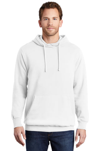 Port & Company Beach Wash Garment-Dyed Pullover Hooded Sweatshirt (White)