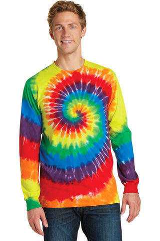 Port & Company Tie-Dye Long Sleeve Tee (Rainbow)