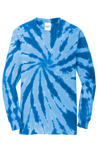 Port & Company Tie-Dye Long Sleeve Tee (Royal)