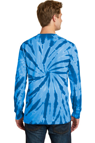 Port & Company Tie-Dye Long Sleeve Tee (Royal)