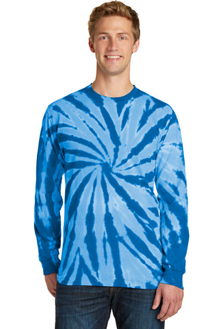 Port & Company Tie-Dye Long Sleeve Tee (Royal)