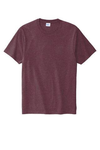 Port & Company Bouncer Tee (Heather Athletic Maroon)