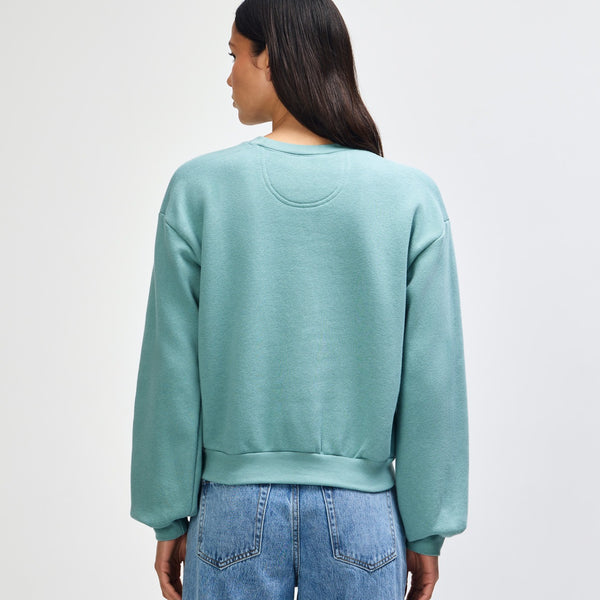 American Apparel RF494 Boxy Cropped Crewneck (Arctic)