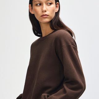 American Apparel RF494 Boxy Cropped Crewneck (Brown)