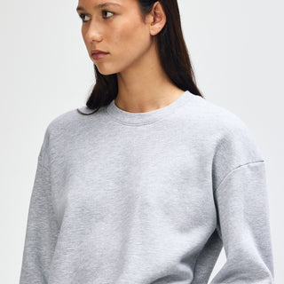 American Apparel RF494 Boxy Cropped Crewneck (Heather Grey)