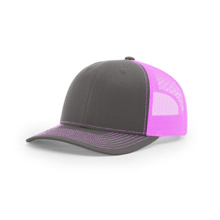 Richardson Trucker (Charcoal/Neon Pink)